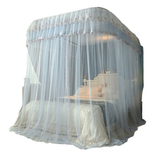 U-shaped rail extension three-door mosquito net track court floor princess style 1.5m/1.8m bed double household