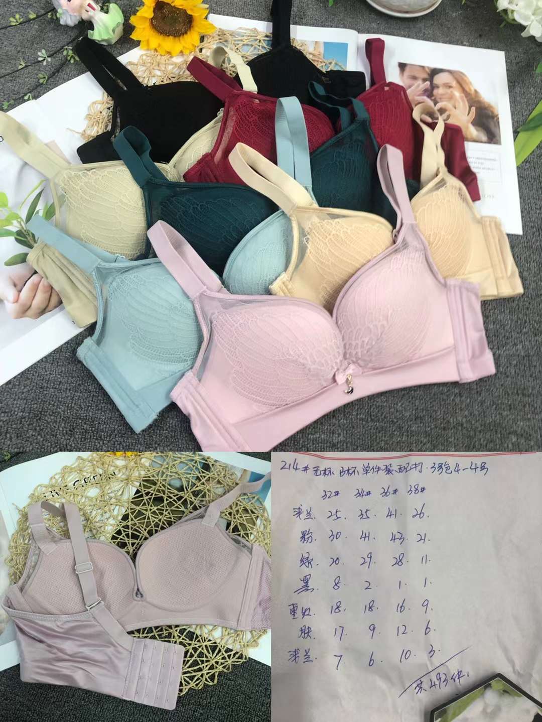 Nueva colección de pecho push-up ajustable de tres pechos cómoda sin costura inalámbrica superior delgada inferior ropa interior gruesa sujetador de las mujeres