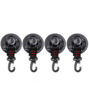 Upgrade 360-degree rotating outdoor tent suction cup hook hanging buckle mountaineering car suction cup bracket canopy fixed