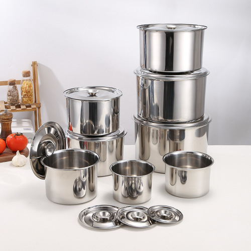 304 stainless steel seasoning container food grade kitchen spice jar with lid flavor cup seasoning oil tank thick seasoning container
