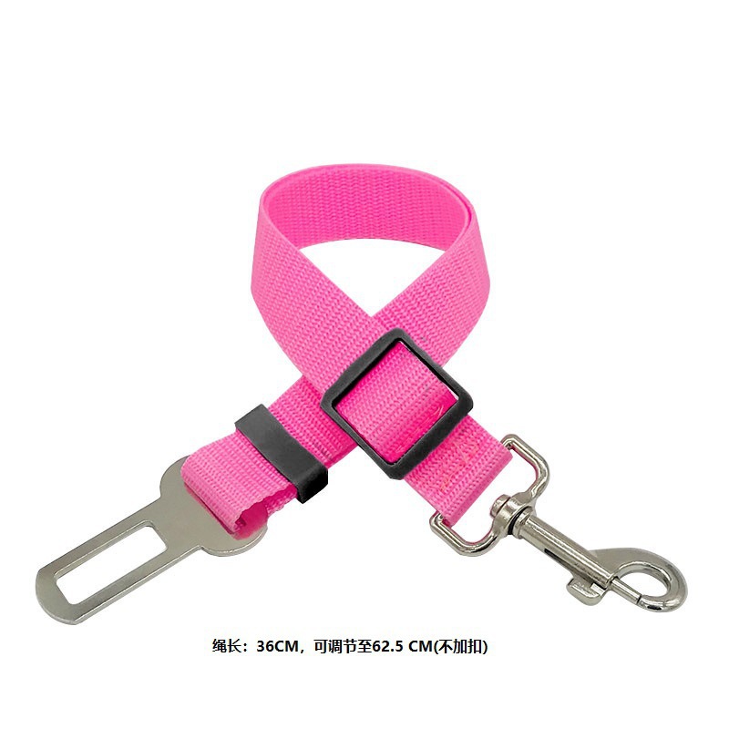 Suministros para mascotas cinturón de seguridad ajustable retráctil para automóvil cinturón de tracción fijación de automóvil para perro cuerda de seguridad para perro cuerda para perro