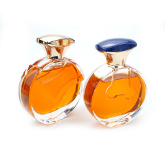 50ml 100ml透明ガラスバヨネット香水瓶プレス式手のひらラベルスプレー化粧品分注瓶