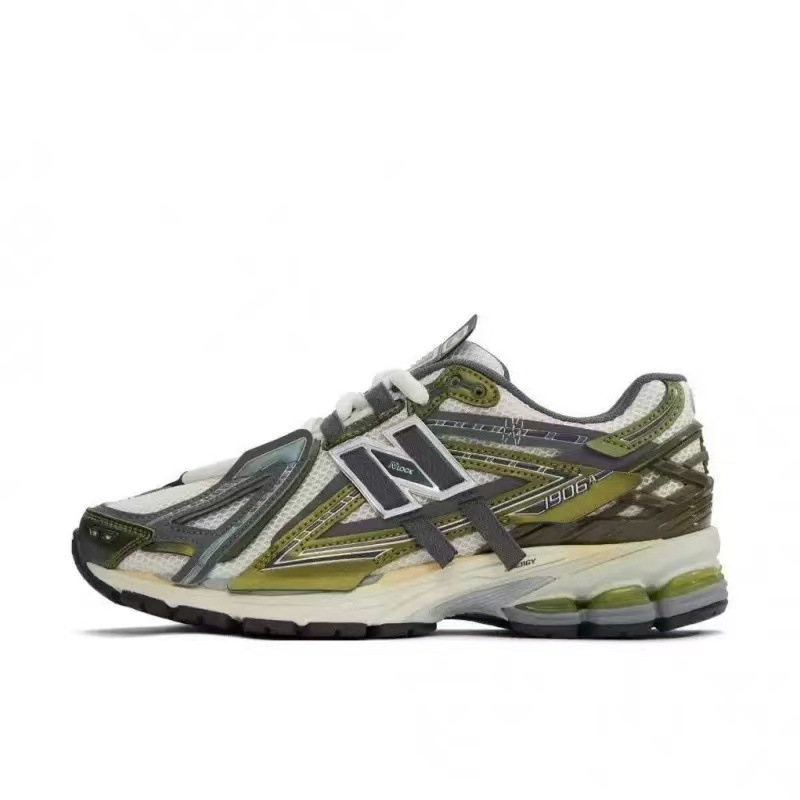 Nb1906A Cross-Border Retro Jogging Shoes with Deconstructed Straps, Thick-Soled Casual Dad Shoes, Mesh Fabric, Unisex Couple Style