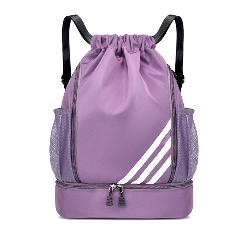 Bolsa de baloncesto bolsa deportiva natación viaje al aire libre fitness mochila bolsillo de ocio cordón de separación seco y húmedo
