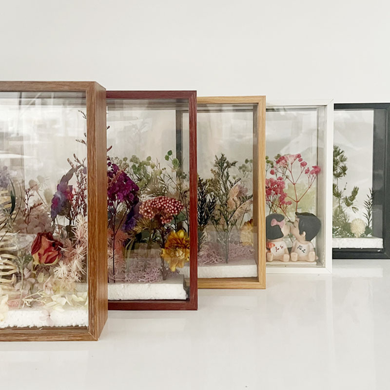 Three-Dimensional Hollow Photo Frame Creative DIY Handmade Bubble Mart Lego Production Dried Flower Photo Frame Table Double-Sided Transparent Three-Dimensional Hollow Photo Frame Creative DIY Handmade Bubble Mart Lego Production Dried Flower Photo Frame Table Double-Sided Transparent