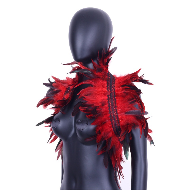 Directo DE FÁBRICA DE Amazon de suministro transfronterizo Festival bola del partido Chaleco de plumas mantón ropa del Cabo