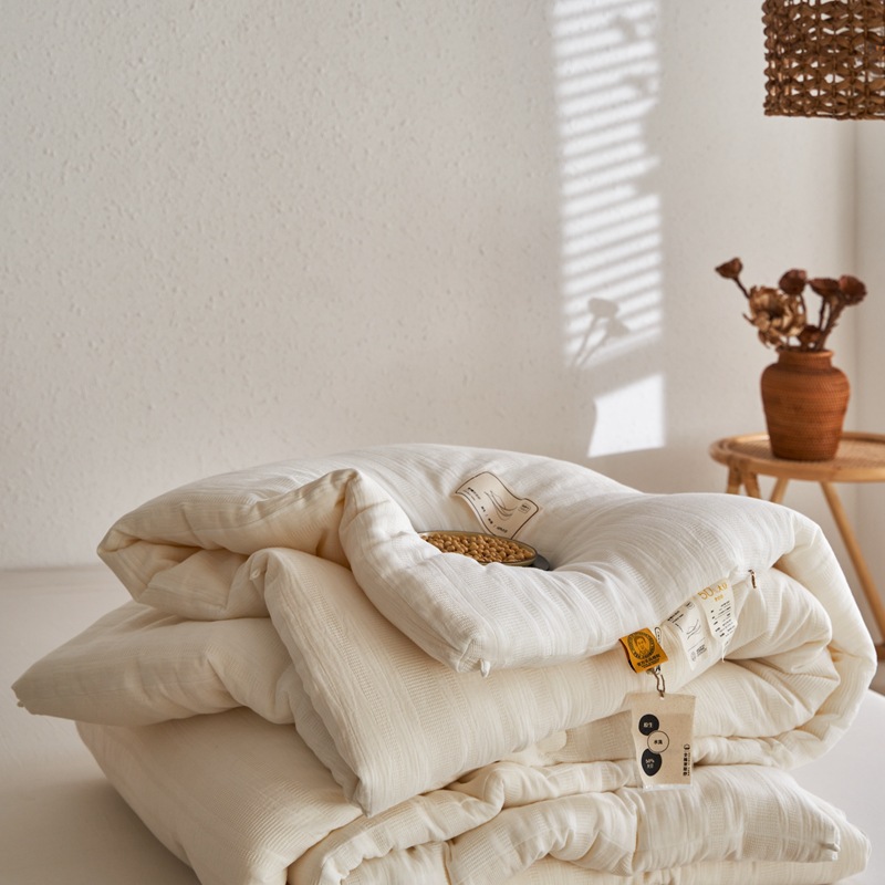 Li Guanqi cotton double-layer yarn soybean quilt core Class A 50% soybean fiber double single spring and autumn quilt winter quilt
