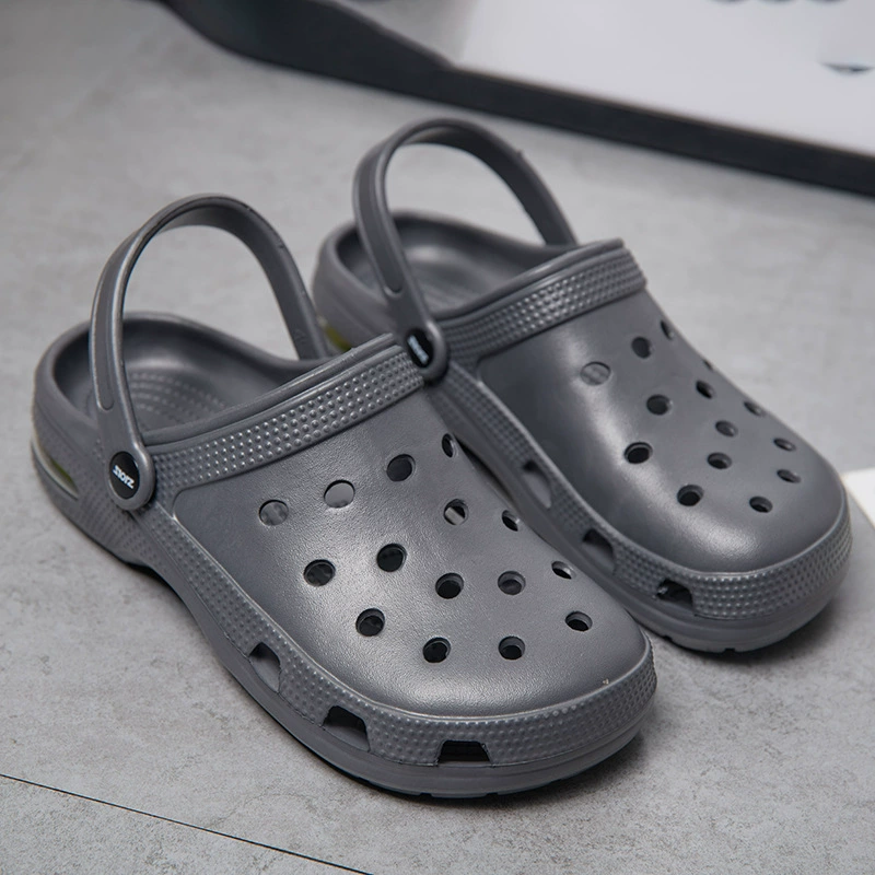 Трансграничные большие размеры EVA надувные дырки с толстым подошвением мягкие мужские пляжные туфли