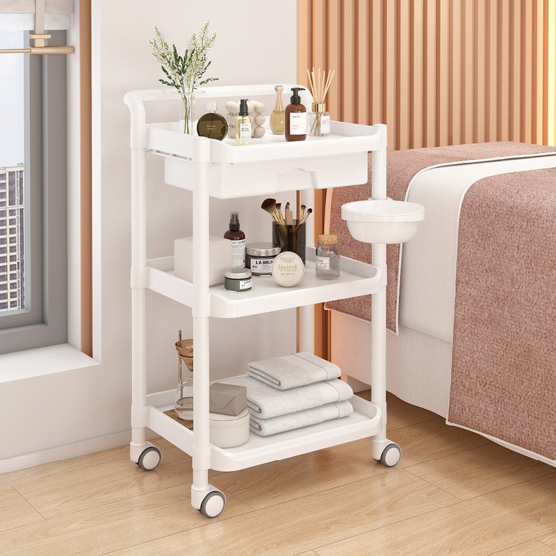 Cajón blanco de tres capas + nuevo modelo de plástico completo en maceta * 0x0x0cm * *