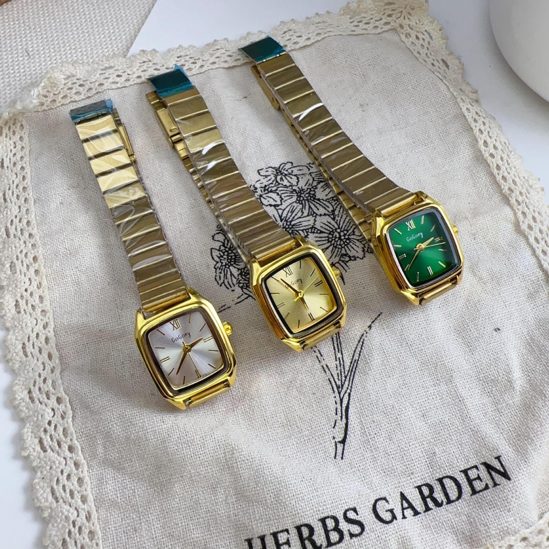 45g Weight Ordinary Glass Mirror Material Alloy Strap Material Watch Classification Pointer Display Type Single Folding Buckle Buckle Style Square Dial Shape Casual, Daily Occasion Quartz Movement Solid Color Pattern Women's Gender Simple Style Style Simple Style Solid Color Single Folding Buckle Quartz Watch Women's Watches 6