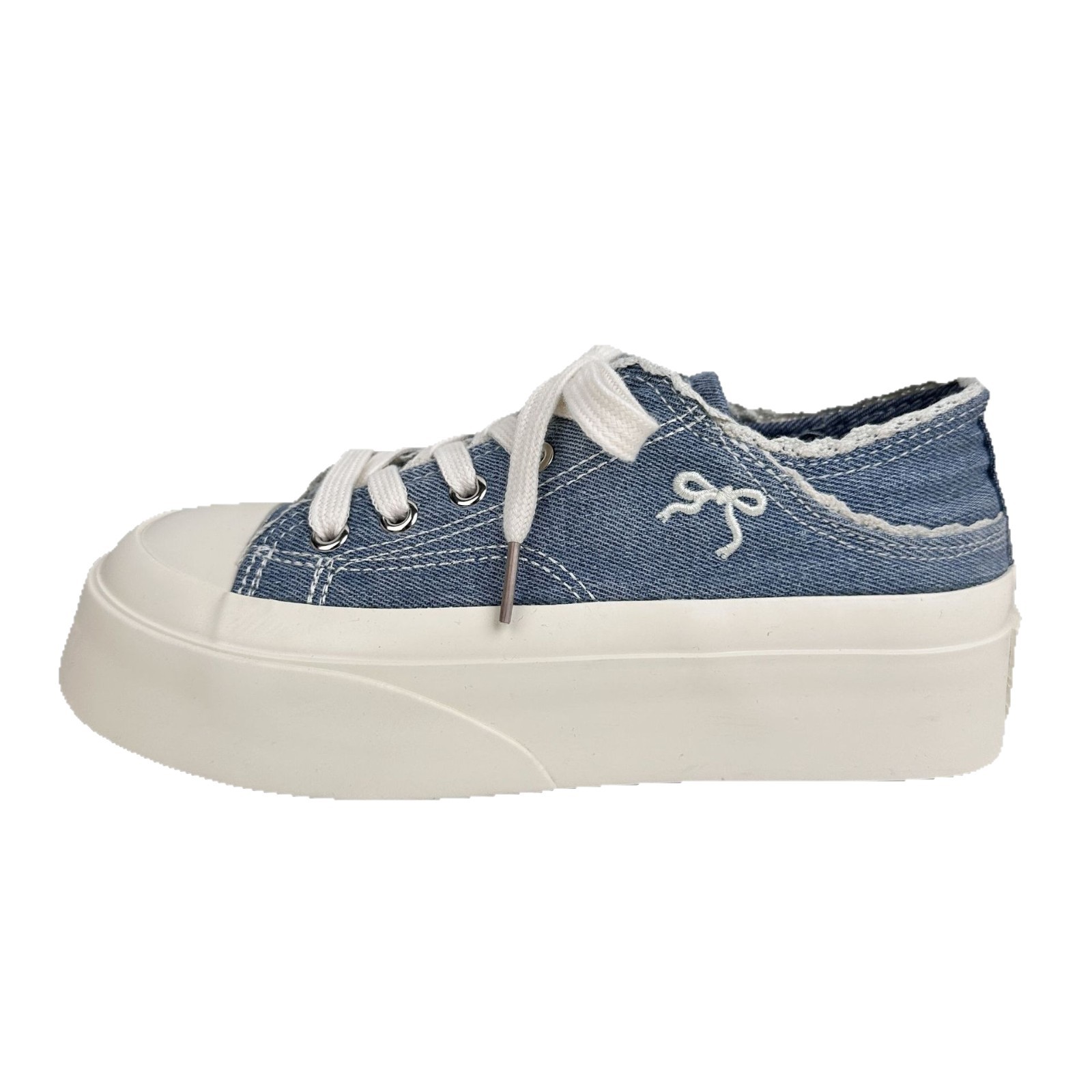 Zapatos de lona de onda lejana, zapatillas de nicho, zapatos de mujer de verano, zapatos casuales, niños 2025, nuevos zapatos blancos explosivos