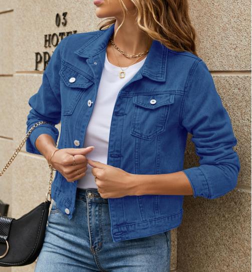Single Breasted Placket Type Regular Sleeve Sleeve Type Women's Classic Style Solid Color Single Breasted Coat