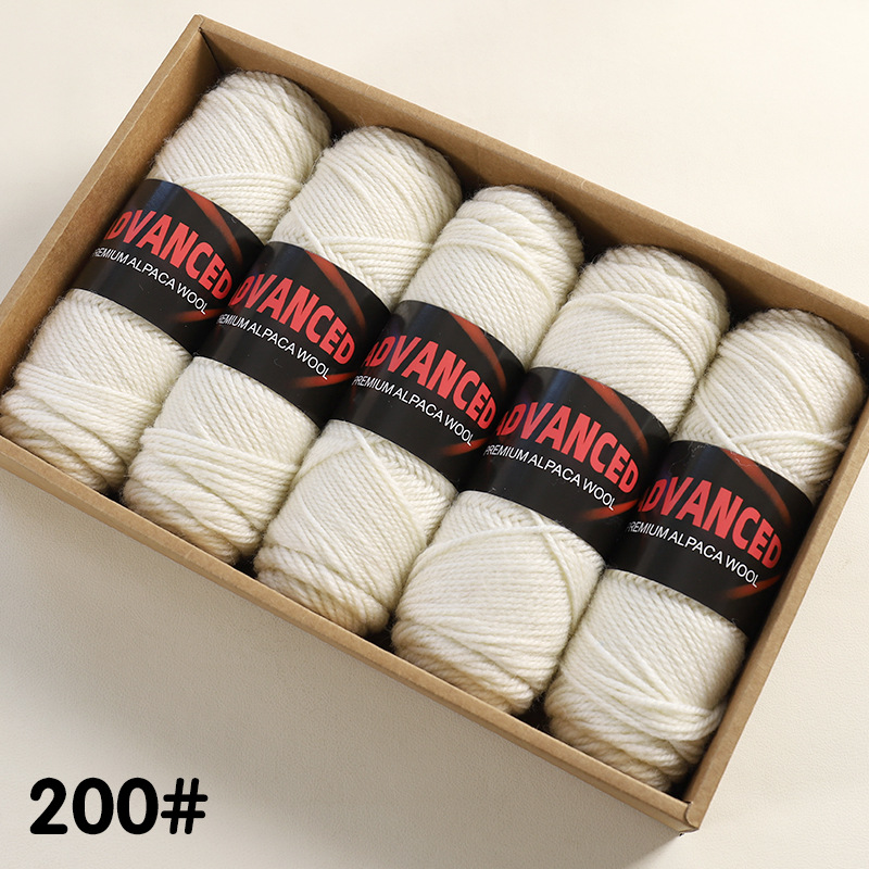 Ovillo de Lana de Alpaca Térmico para Tejido a Mano y DIY