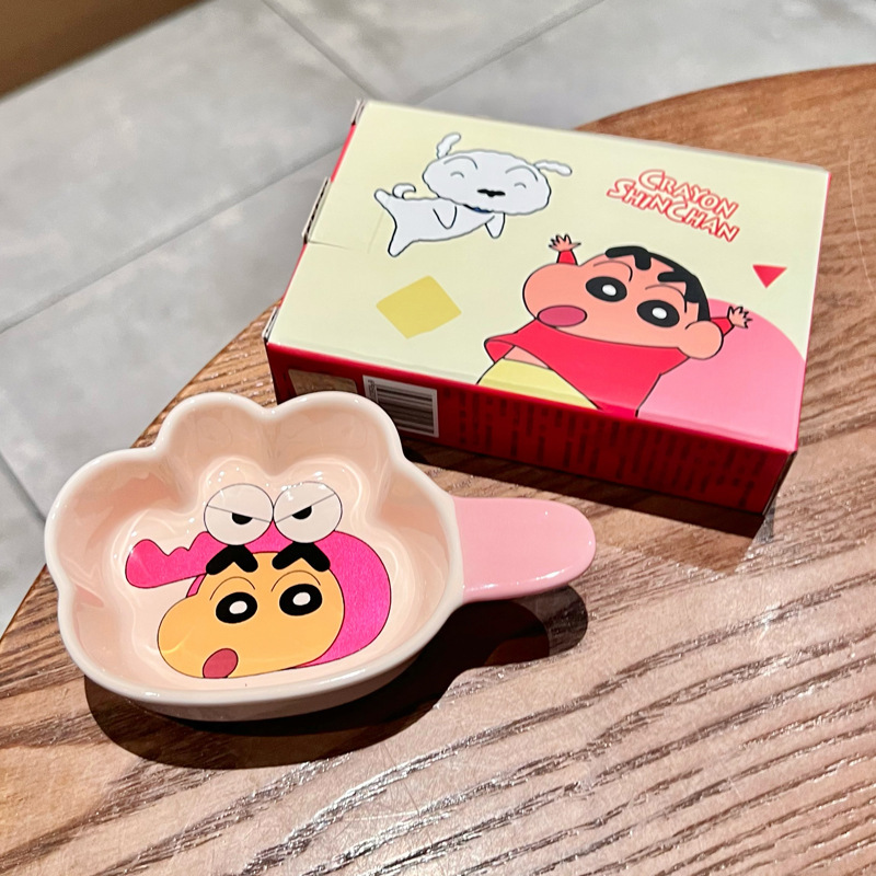 見た目もかわいいクレヨンしんちゃん陶器ディップソーサー家庭用調味料ソーサー味ソーサー醤油酢ソーサー鍋小皿|undefined