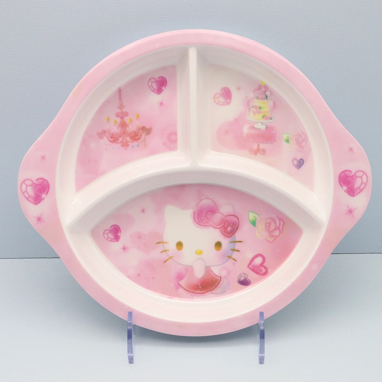 元のメーカーの卸売り膜の中で子供の段の食事の皿の円形の多格の子供の食器の3段の4段の食事の皿を貼ります。