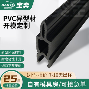 Open mold custom PVC extrusion profile door and window heat insulation clip extrusion products anti-collision wear-resistant pvc edge banding strip
