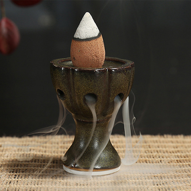Cross-Border Waterfall Incense Burner, Backflow Ceramic Incense Holder, Incense Cone, Incense Container Suitable for Tea Room Decoration and Office Use Cross-Border Waterfall Incense Burner, Backflow Ceramic Incense Holder, Incense Cone, Incense Container Suitable for Tea Room Decoration and Office Use