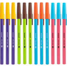 慕那美Monami韩国0.7mm拔帽式圆珠笔签字笔 撞色圆珠笔153Stick