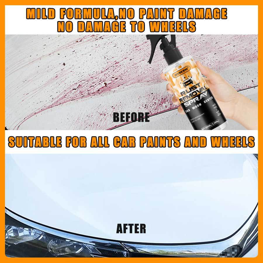 Temu Hot-Selling Product: Lacquer Iron Powder Wheel Rust Removal Cleaning Spray, Wheel Maintenance Car Wheel Cleaning Agent