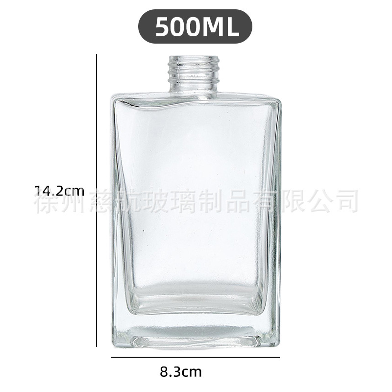 木盖香薰瓶空瓶无火藤条香薰瓶卧室香薰挥发棒车载香薰方形六棱|undefined