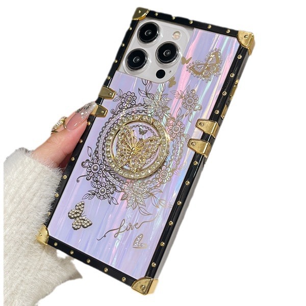 Gradient Aurora Butterfly Phone Case For Iphone 15 Pro Max And S24u_voghion.com