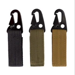 Tactical Nylon Webbing Buckle Multi-Function Carabiner Eagle Beak Hook Buckle Multi-Purpose Belt Key Chain Webbing Buckle Camping