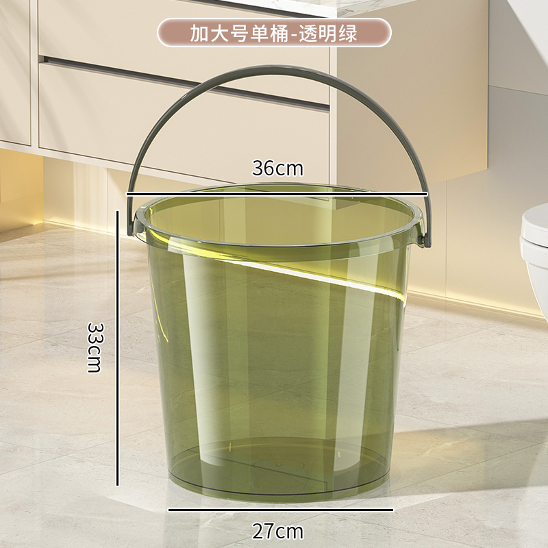 투명한 녹색 [두꺼워진 * 대형 배럴] 뚜껑 없음