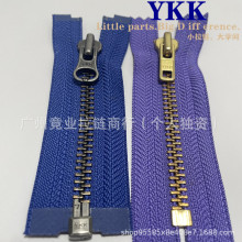 黑色吉田拉链厂正品YKK7号金属铜链开尾拉链YKK金属拉链工厂