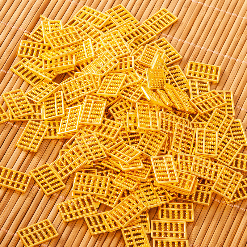 Popular Alloy Mini Abacus Gold Bar Gold Ingot Gold Seed Pendant Decoration Crafts Small Ornaments Chinese Style Popular Alloy Mini Abacus Gold Bar Gold Ingot Gold Seed Pendant Decoration Crafts Small Ornaments Chinese Style