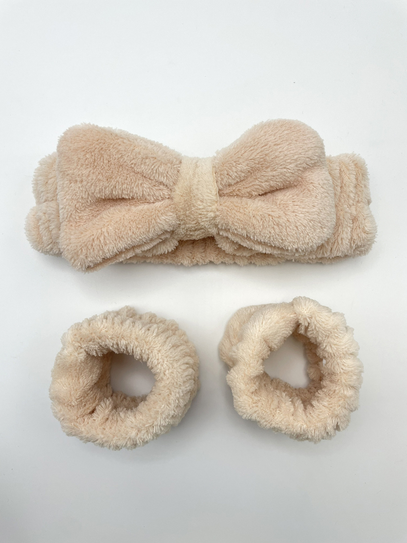 Arco banda de pelo al por mayor de las niñas de color sólido todo partido de maquillaje absorbente de sudor-limpieza lavado de cara correa de muñeca de franela banda de pelo