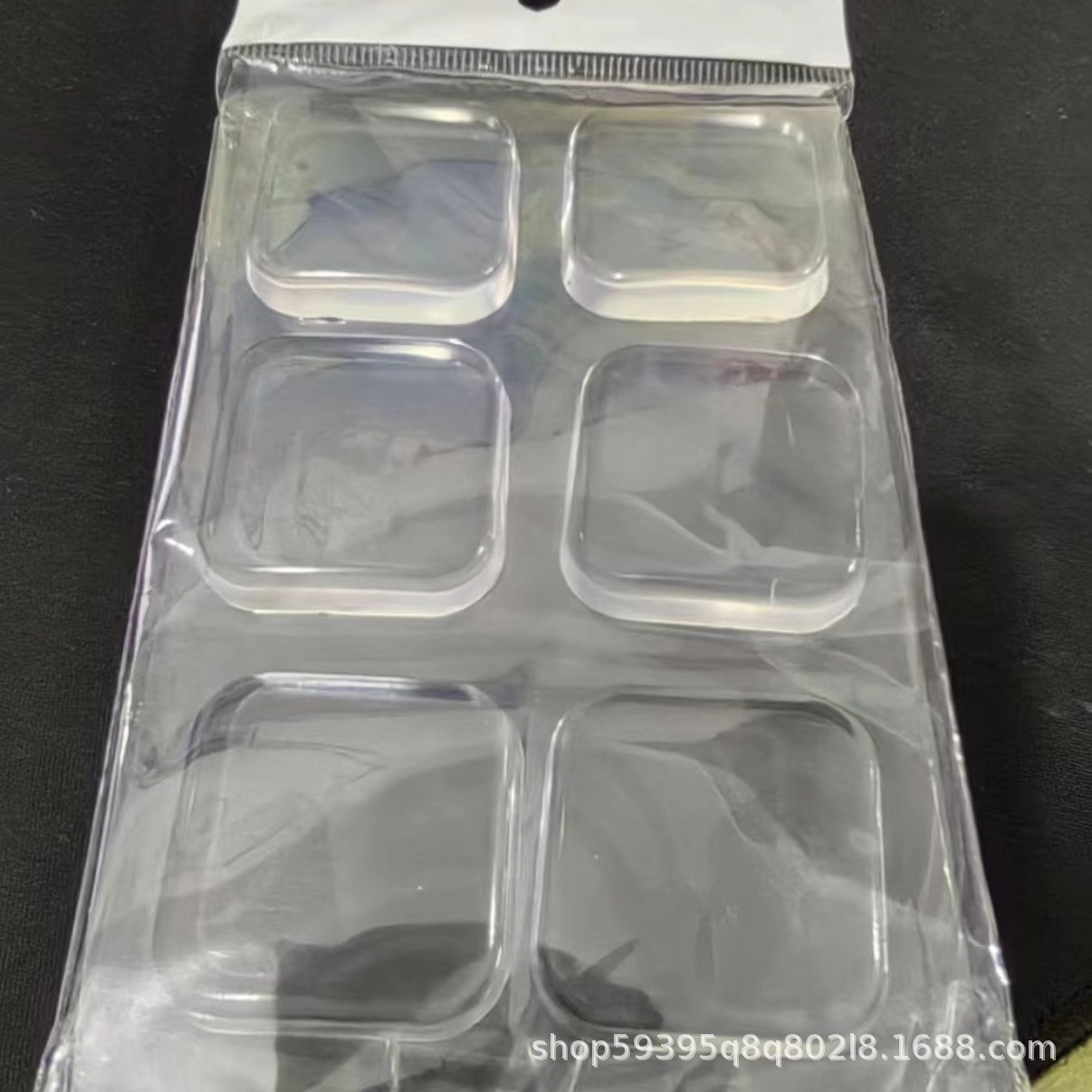 Nuevo adhesivo de silicona transparente y grueso para puerta de refrigerador, amortiguador de puerta de silicona, cojín anticolisión.