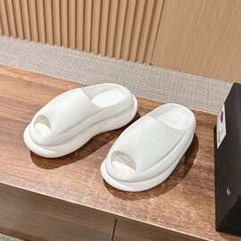 诺亚方舟厚底一字拖休闲耐磨沙滩鞋鲸碳号网红男女同款面包拖鞋