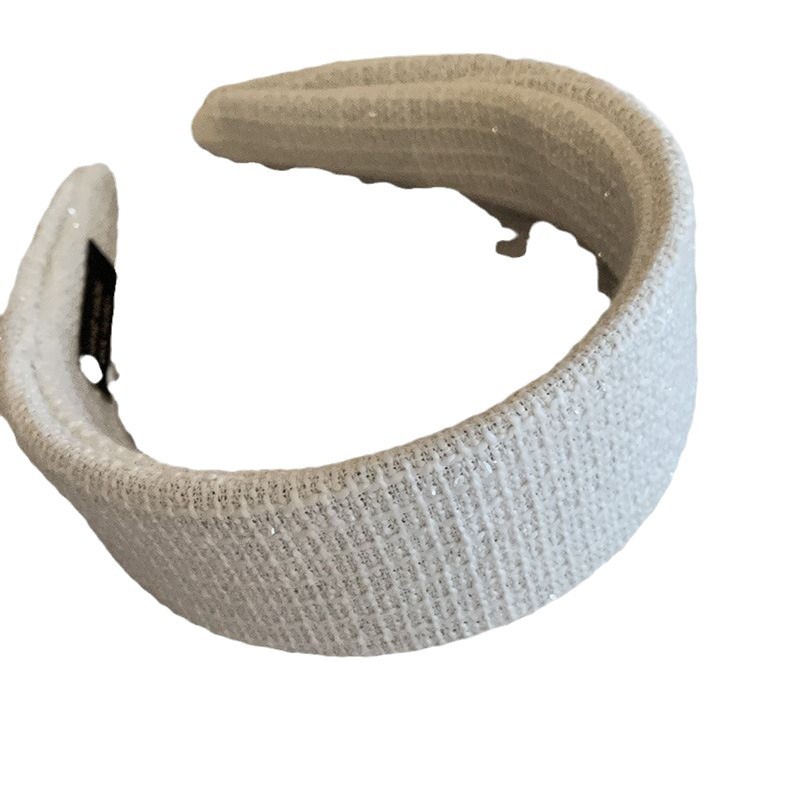 2024 otoño y invierno nuevo temperamento rojo en línea otoño y invierno trenzado banda de cabello mujer francesa cráneo alto banda ancha presión de cabello clip