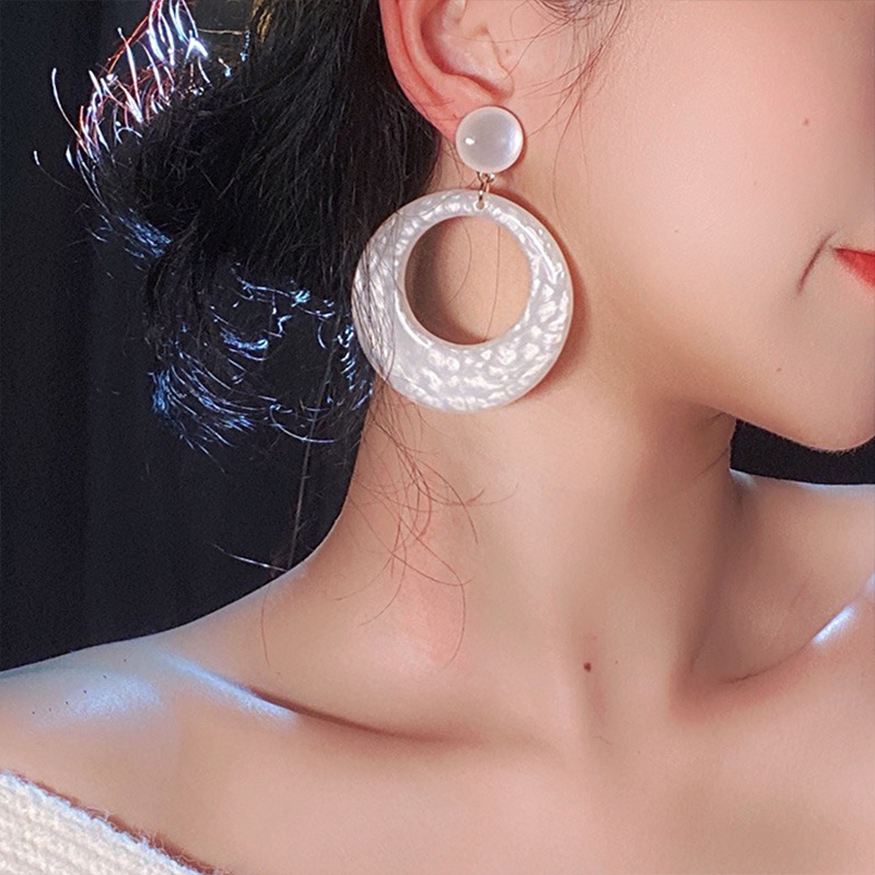 1 Pair Elegant Streetwear Geometric Arylic Earrings display picture 3