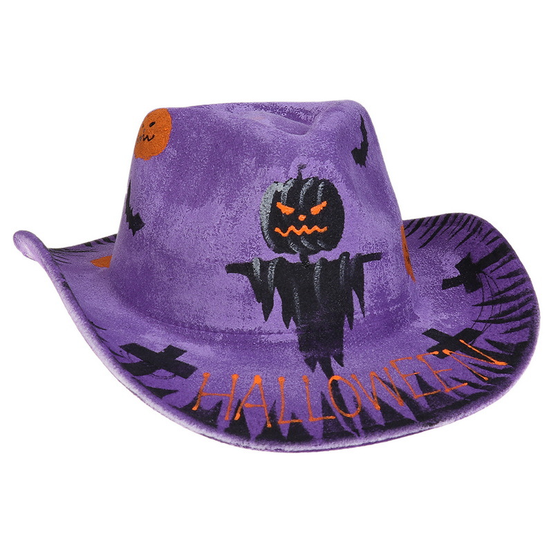 Halloween Party Bunte Ball Leistung Hut Geist Festival Requisiten Cowboy Schneemann Muster_voghion.com