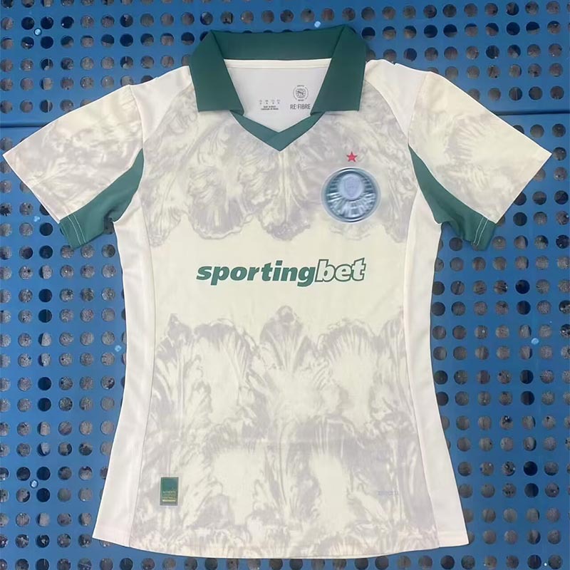 Camiseta de Fútbol del Palmeiras de Poliéster Personalizable y Manga Corta para Deportes