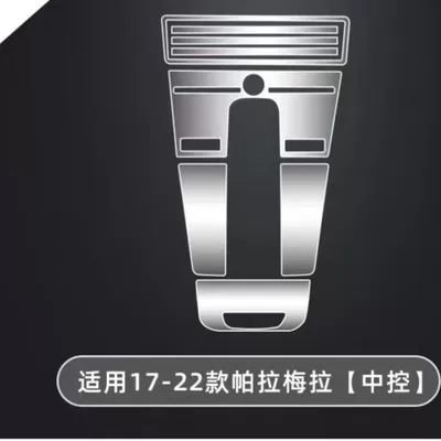 Suitable for 10-25 Porsche Cayenne | Car interior film - 17-22-panamera-extended-version-of-central-control-frosted-film