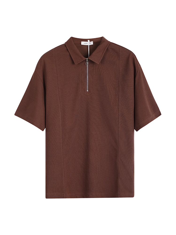 Polo para hombre Sensación premium para hombre Verano casual japonés solapa suelta para hombre Paul Camiseta de manga corta para hombre