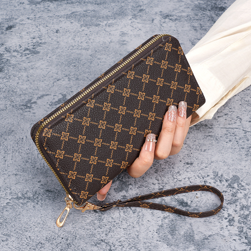 New Niche European and American Fashion Printing Small Fragrant Style Long Large Capacity Multifunctional Wallet Clutch Bag Wholesale Bag New Niche European and American Fashion Printing Small Fragrant Style Long Large Capacity Multifunctional Wallet Clutch Bag Wholesale Bag