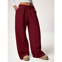 F 28195 Elastic Fleece Wide Leg Pants �������ȳ���