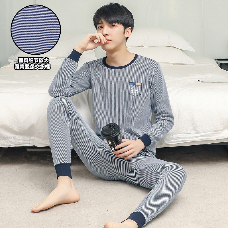 Ropa de otoño juvenil pantalones largos conjunto de ropa interior para niños medianos y grandes niños y niñas suéter de algodón niñas suéter línea conjunto de pantalones