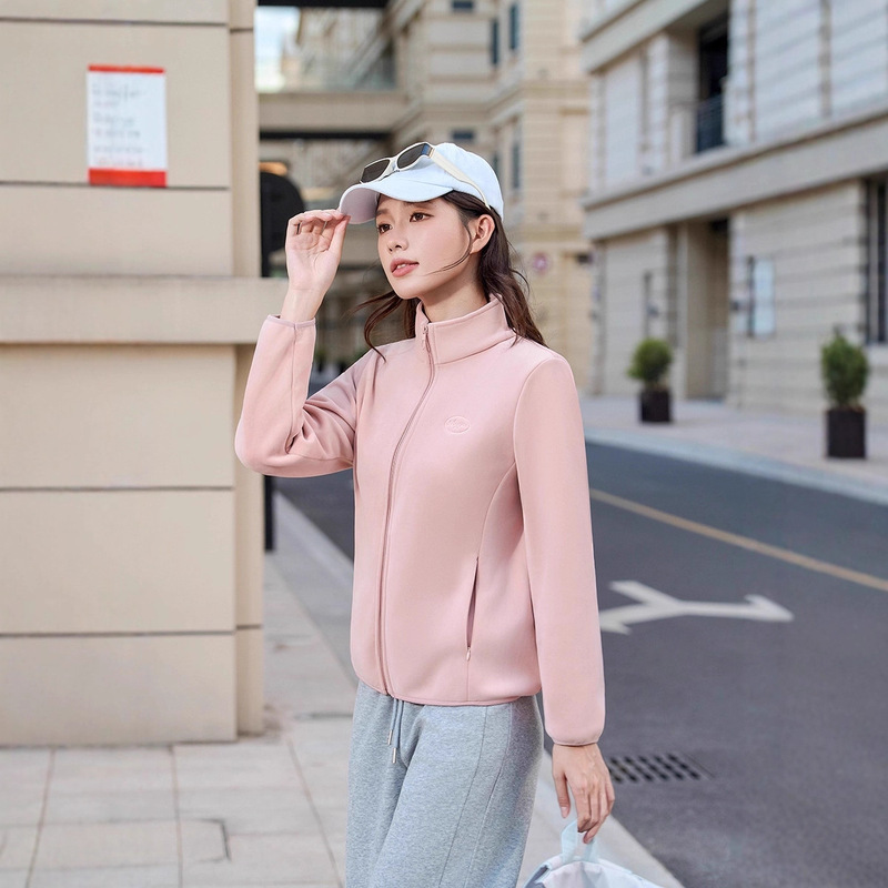 2025 New Women's Autumn and Winter Korean Style Thickened Casual Jacket Versatile Top Cotton Slim Fit Fleece