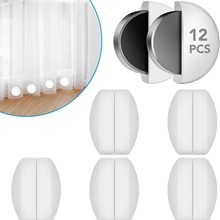 强力防鼓风磁性浴帘配重，确保无溅水的沐浴体验 - 360° 硅胶包