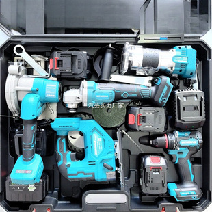 Xdd [five-piece set of lithium battery tools] Makita angle grinder jig saw trimming machine reciprocating saw single-hand saw electric