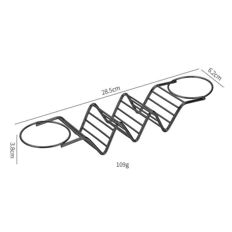 Transfronterizo en la acción de acero inoxidable mexicana Pancake rack taco titular rollo rack con salsa taza de maíz rollo rack