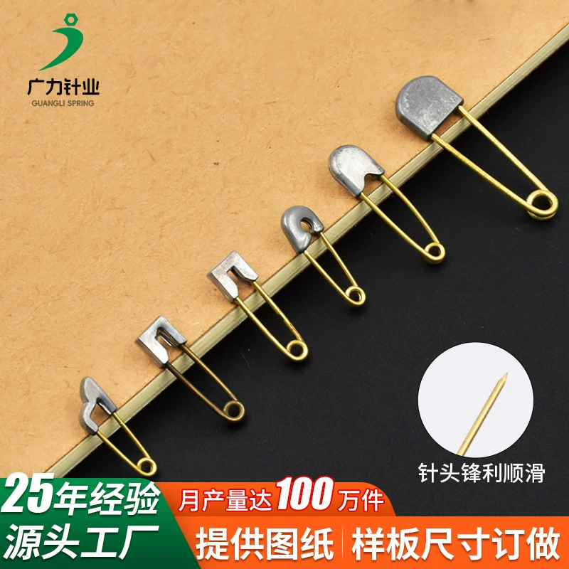 Заводская поставка цветной сплав головной булавка простой DIY булавка Материал одежда шляпа Пряжка ювелирные изделия маленькая булавка