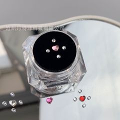 組み合わせ歯ドリル002 # 歯ドリルセット3mm愛 + 2mm透明円形 * 4歯ドリル組み合わせ袋