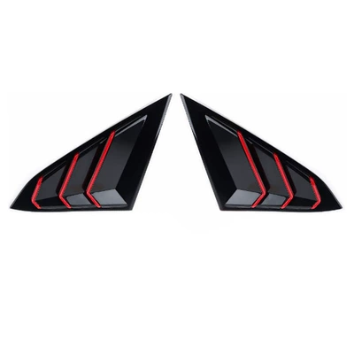 Other Automotive Exterior Supplies, Suitable for 16-22 Tenth Generation - blinds-glossy-black-with-red-edges