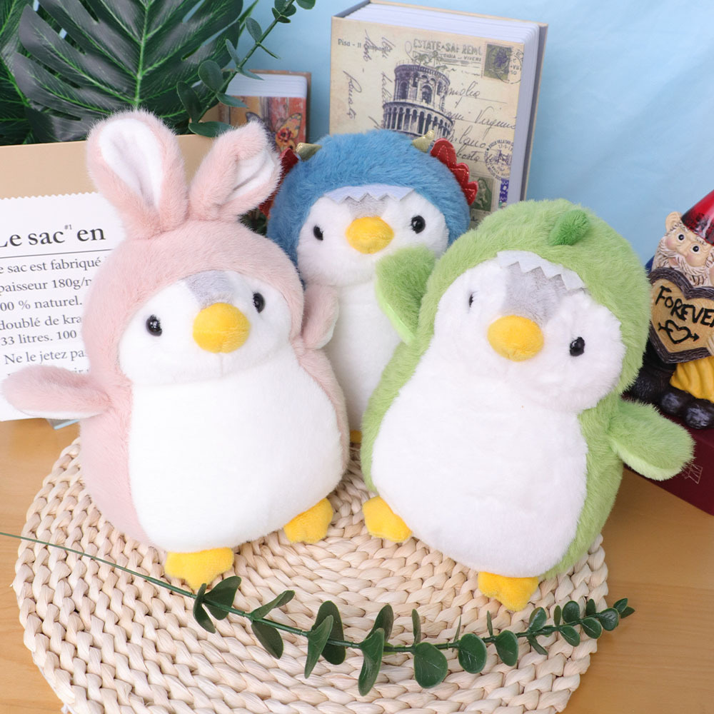 Nuevo lindo muñeco de pingüino de transformación pequeña muñeca de Navidad muñeca de peluche de pingüino muñeca de peluche image 4