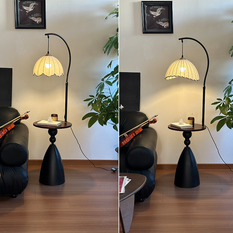 Middle Ancient Internet Celebrity Floor Lamp Living Room Sofa Side Storage Rack Integrated Advanced Sense Lamp Decoration Ornaments Homestay Fishing Lamp Middle Ancient Internet Celebrity Floor Lamp Living Room Sofa Side Storage Rack Integrated Advanced Sense Lamp Decoration Ornaments Homestay Fishing Lamp